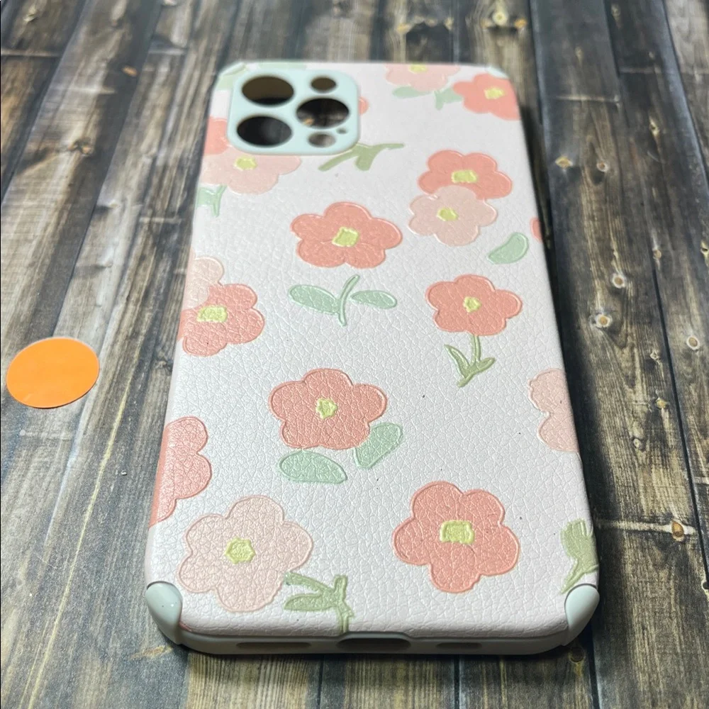 5for$10 Watercolor Pink Textured Painted Floral Pattern iPhone 12 Pro Phone Case